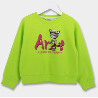 Свитшот для девочки (Deloras) артикул 21673X р.26/98-32/128 цвет салатовый