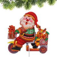 Украшение-панно картон 29*23см  "Новогодняя компания" арт.203-440