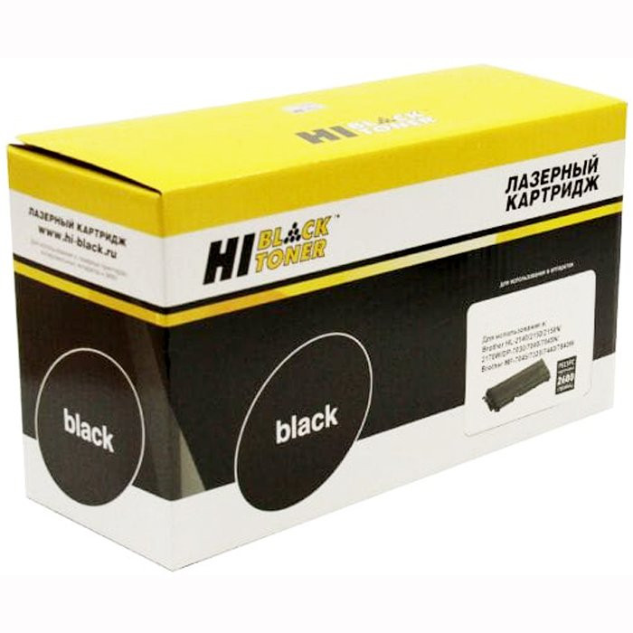 Картридж Brother TN-2175 для HL-2140R/2150NR/2170WR/DCP-7030R Hi-Black/Netproduct 2600стр.