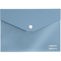 Папка-конверт на кнопке А5(170*240) 350мкм deVENTE sigNATURE, синяя арт.3072514 (Ст.10/120)