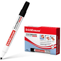 Маркер для доски ErichKrause W-500 круглый 2,5мм черный арт.12845 (Ст.12)