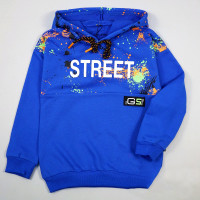 Толстовка для мальчика (Tuffy) артикул 70053 размерный ряд 28/110-32/128 цвет синий