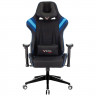 Кресло геймера пластик/кожзам/ткань Zombie VIKING 4 AERO черный/синий