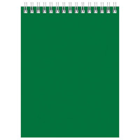 Блокнот А6 мягкая обложка на гребне 60 листов (BG) для конференций зеленый арт Б6гр60 8596