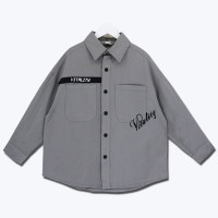 Рубашка для мальчика DELORAS артикул 55463 размер 34/134-44/164 цвет серый