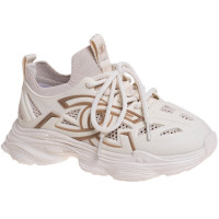 Кроссовки для девочки (Сказка) бежевый верх-искуственная кожа подкладка-текстиль артикул R000094229K