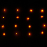 Гирлянда электрическая для дома занавес Бахрома 2,5*0,6м 48LED цвет желтый (светлый провод) 4режимов арт.196-089