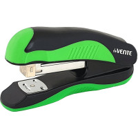 Степлер №24/6&26/6 (20л) пластиковый с каучуковой вставкой deVENTE Monochrome черный с неоновым зеленым арт.4142000