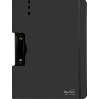 Планшет А4 пластик черный с верхней створкой Тотал Блэк (TOTAL BLACK) deVENTE арт.3034541 (Ст.12/48)