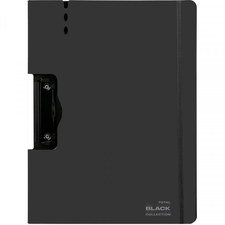 Планшет А4 пластик черный с верхней створкой Тотал Блэк (TOTAL BLACK) deVENTE арт.3034541 (Ст.12/48)
