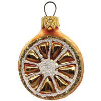 Украшение декоративное стекло 06см "Апельсин" без уп. арт.Ф61105