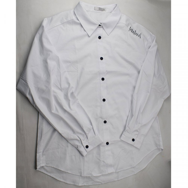 Блузка для девочки (Делорас) длинный рукав цвет белый арт.C64245N