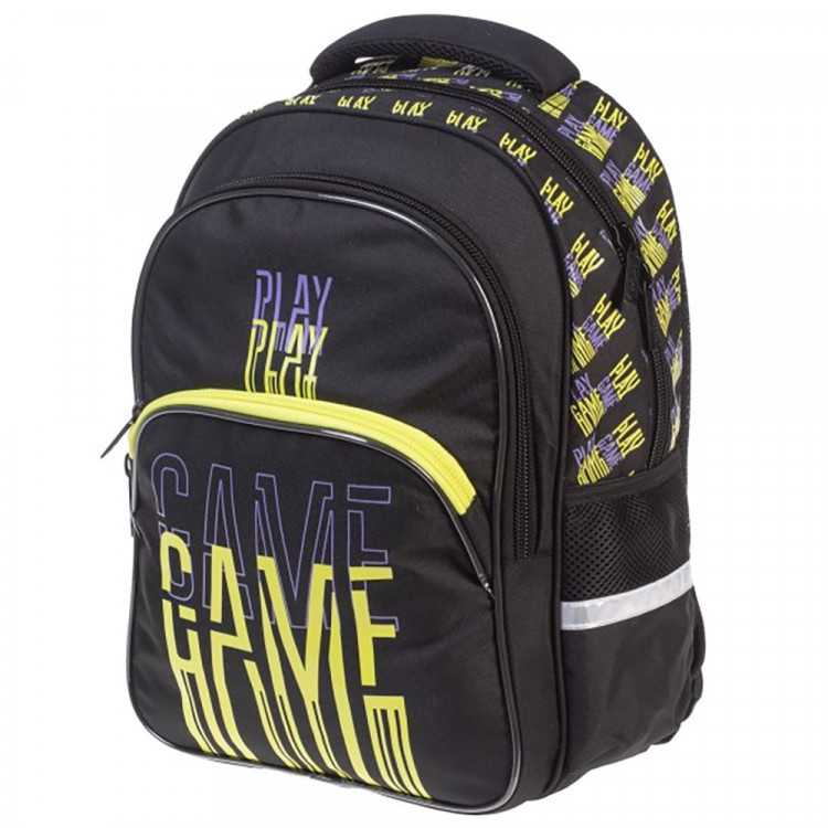 Рюкзак для мальчиков школьный (Hatber) Play game 41х29х16 см арт.NRk_88070