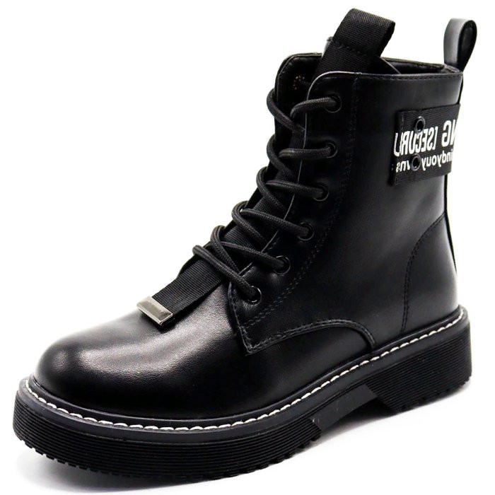 Ботинки для девочки (Paliament) черный верх-искусственная кожа подкладка - байка артикул tyg-1204B-1