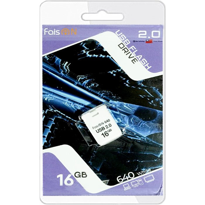 Флеш диск 16GB USB 2.0 FaisON 640 белый