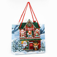 Пакет подароч. 25*27*10см "Новогодний домик" арт.10343747