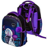 Ранец для девочек школьный (deVENTE) Choice. City Girl + брелок 38x28x16см арт.7033413