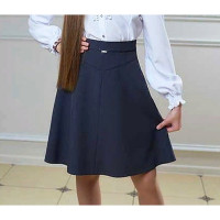 Юбка для девочки (ГЕРМИОНА) ткань 07 арт.4186-07 размер 32/134-44/170 цвет синий