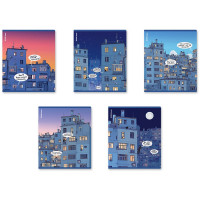 Тетрадь А5 клетка 48 листов скоба (ErichKrause) Windows матовая ламинация выборочный УФ-лак ассорти арт.63311