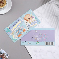 Открытка-конверт "С рождением сыночка!" арт.9645189