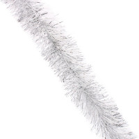 Мишура 13*200см "Зимняя сказка" цв.белый-серебро арт.215-0147Мишура 13*200см "Зимняя сказка" цв.белый-серебро арт.215-0147