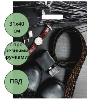 Пакет ПВД прорезная ручка 31*40 60мкм Подарок для него