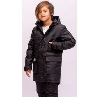 Куртка осенняя для мальчика (OVAS) арт.РОЛЬФ цвет черный