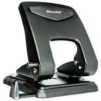 Дырокол (55л) Silwerhof металлический с линейкой арт.1581880