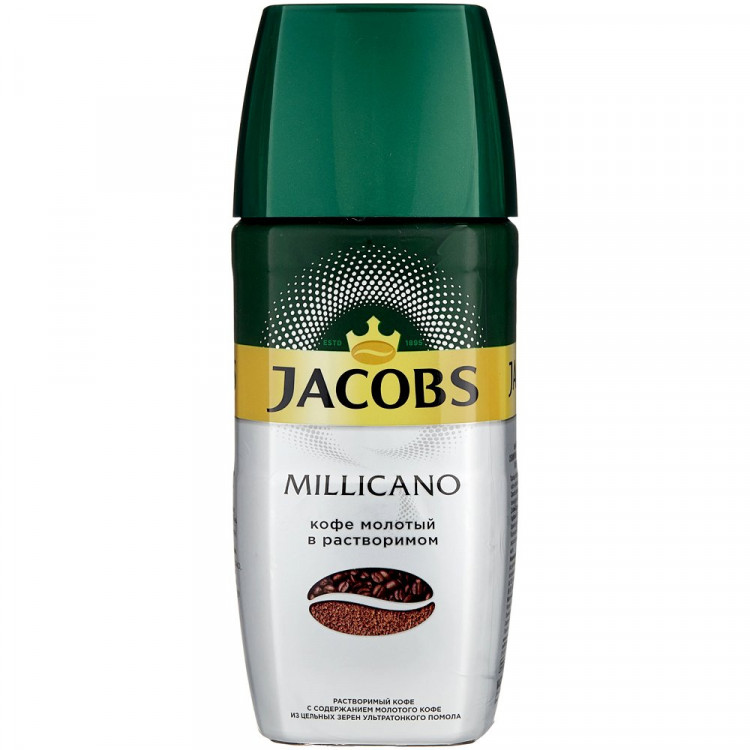 Кофе Jacobs Monarh Millicano 190г банка (Ст.6)
