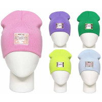 Шапка демисезон для девочки (AMALI) арт.22/41 ЛОПАТА размер 52-54 цвет в ассортименте