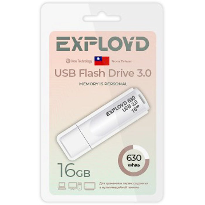 Флеш диск 16GB USB 3.0 Exployd 630 белый