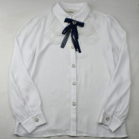 Блузка для девочки (Kevin Young) длинный рукав цвет белый арт.B105768 размерный ряд 30/122-40/152