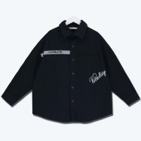 Рубашка для мальчика DELORAS артикул 55463 размер 34/134-44/164 цвет черный