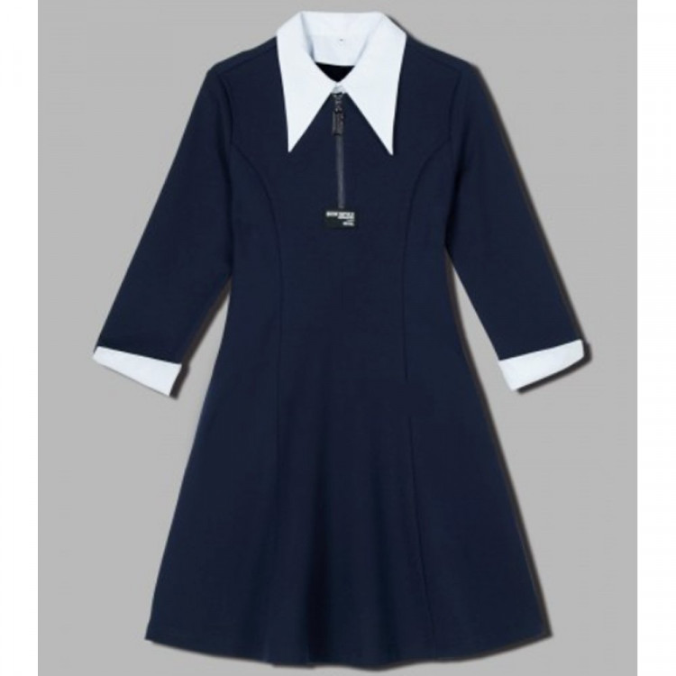 Платье для девочки (Делорас) 3 полнота арт.Q63219 размер 34/134-44/164 цвет синий
