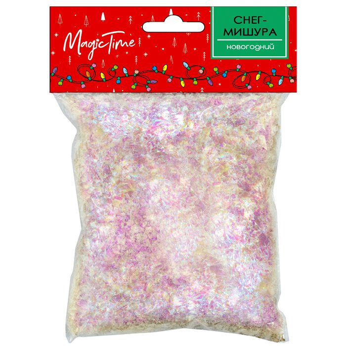 Снег-мишура 80гр цв.радужный арт.87181