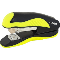 Степлер №24/6&26/6 (20л) пластиковый с каучуковой вставкой deVENTE Monochrome черный с неоновым желтым арт.4142000
