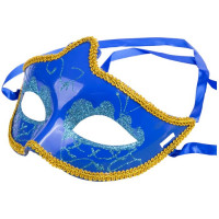 Маска карнавальная на глаза пластик "Русалка" арт.75230