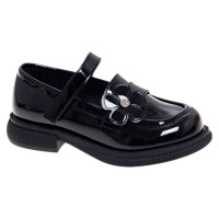 Туфли для девочки (Сказка) черные верх-искусственная кожа лак подкладка-натуральная кожа размерный ряд 29-33 арт.R962194722BKP