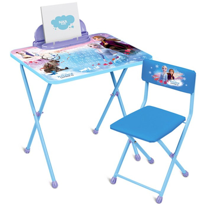 Стол детский+стул НИКА KF1 "Disney 2" Холодное сердце 2 (стол с пеналом,стул складной мягкий