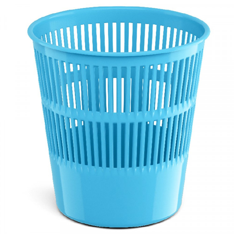 Корзина для мусора 09л решетчатая голубая ErichKrause арт.55925 (Ст.1)
