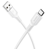 Кабель USB - micro USB BOROFONE BX116, 1м, белый