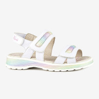 Босоножки для девочки (Kapika) белый верх-искусственная кожа подкладка-искусственная кожа артикул 33599п-3