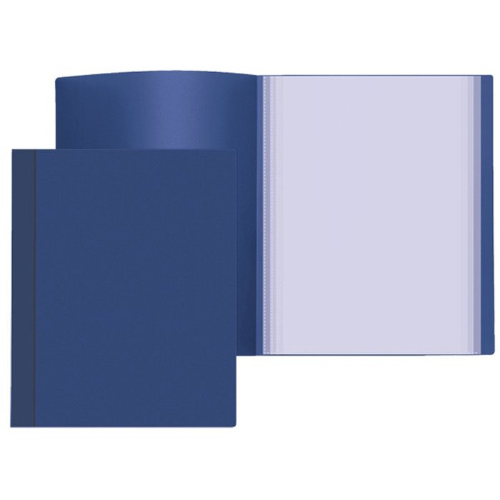 Папка 20 файлов 0,50мм пластиковая  Attomex синий арт.3101402