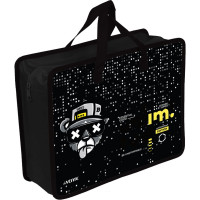 Сумка пластик А4 (deVENTE) на молнии ручка-тесьма Bandits с расширением арт.8057532