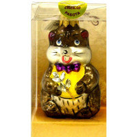 Украшение декоративное стекло 09см "Барсук" п/у арт.ФУП-41/16