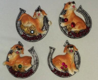 Магнит символ года Собачка в подкове 06см арт.200-214