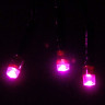 Гирлянда электрическая для дома точечная 7,5м 80LED цвет розовый (зеленый провод) 8режимов арт.183-818