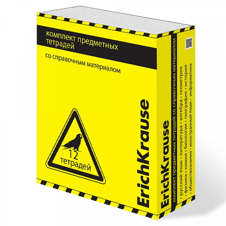 Комплект предметных тетрадей 12 штук 48 листов (ErichKrause) Be Informed пластиковая обложка арт.62126
