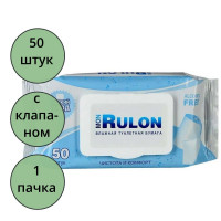 Туалетная бумага влажная 50шт/пачка Mon Rulon с крышкой (Ст.32)