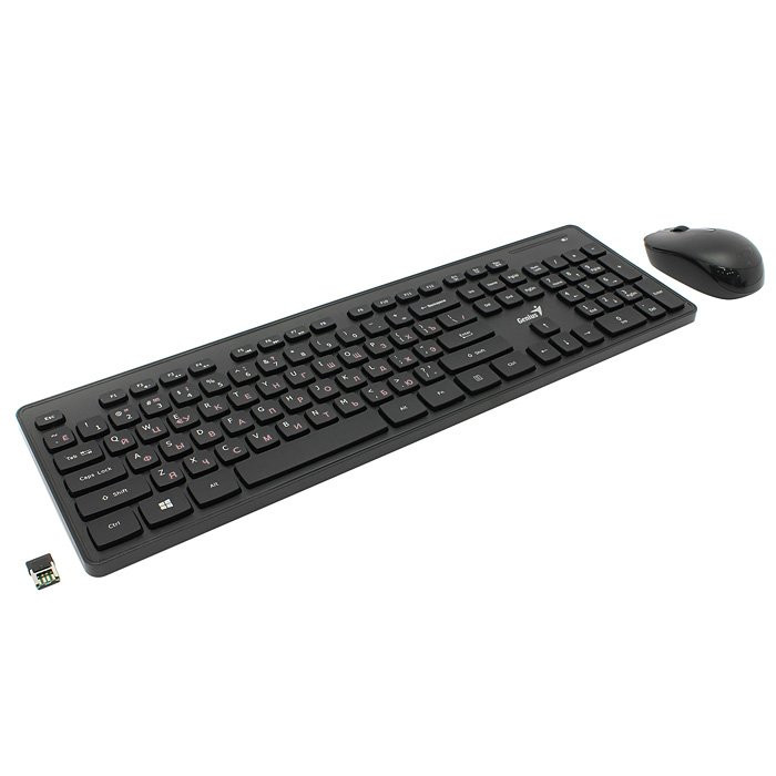Клавиатура+мышь беспроводная набор Genius SlimStar 8006 черный USB
